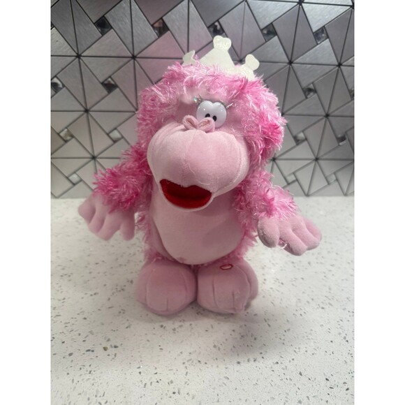 Gemmy PINK Funky Munky Animated Plush Raining Men Singing Dancing 10” RARE - Picture 8 of 11